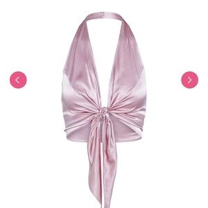 Rezek Studio lilac Satin Top